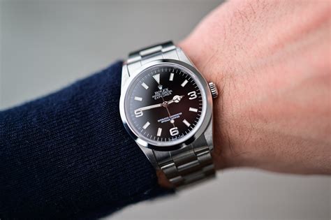 rolex explorer 1 36mm review|rolex explorer 36mm nato strap.